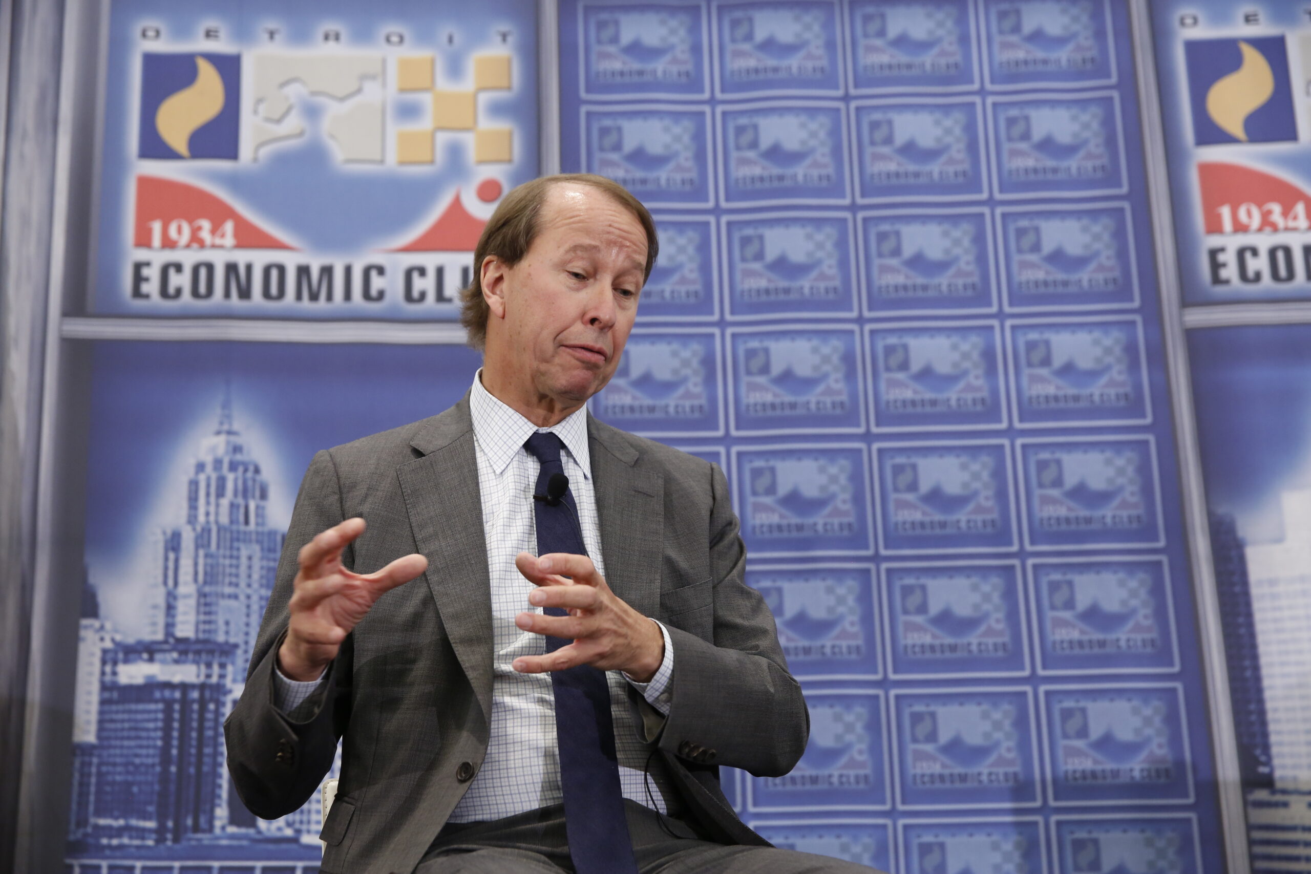 Blackstone Group LP President Tony James at the Detroit Economic Club meeting held at Westin Book Cadillac in Detroit, Michigan, on Thursday, May 24, 2018. (Photo by Jeff Kowalsky, Detroit Economic Club)